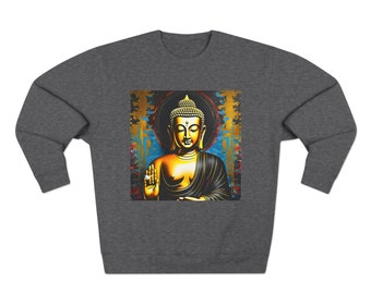Buddha Rundhals-Sweatshirt, Modekunst-Pullover