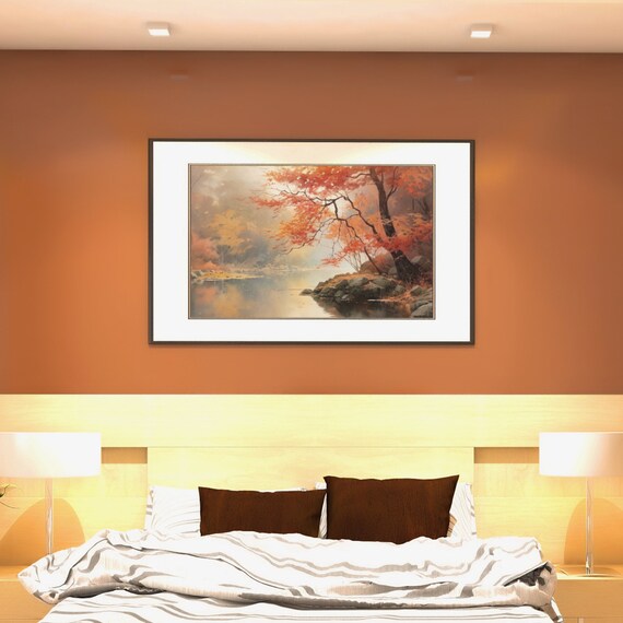 Contemporary, Vibrant HDR , Katagami Inspired Artistic Tree Art, Premium GalleryHigh-Quality , Professional Stretched , Canvas Gallery Wrap