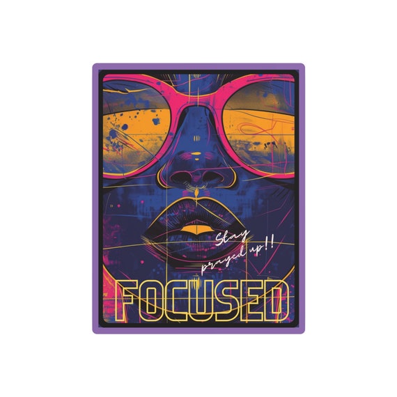 Stay Prayed Up,  Focused Metal Art Plate - Inspire Your Space Inspirational , Faith ,  Vibrant, Cultural, Unique,  Home Decor , Gift Idea