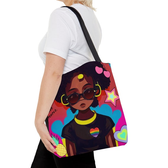 Throwback , Love God. Love People Bag,  Eco-friendly, Reusable,  Handmade,  Personalized, Trendy Tote Bag (AOP)