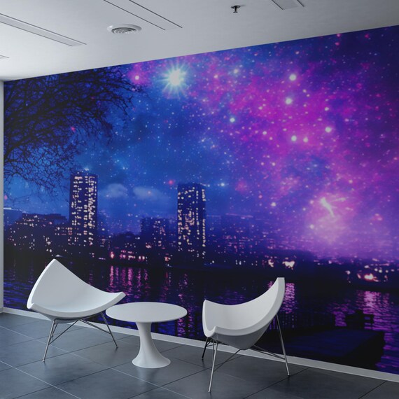 A Passionate View of the City – Vibrant Urban Landscape Digital Art for Modern Decor, Digital Printable Download