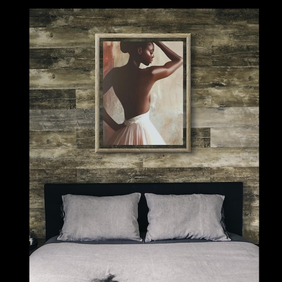 Black Girl Sesow Style Digital Print – Afrocentric Art, Bold Colors, Black Magic Empowerment Decor