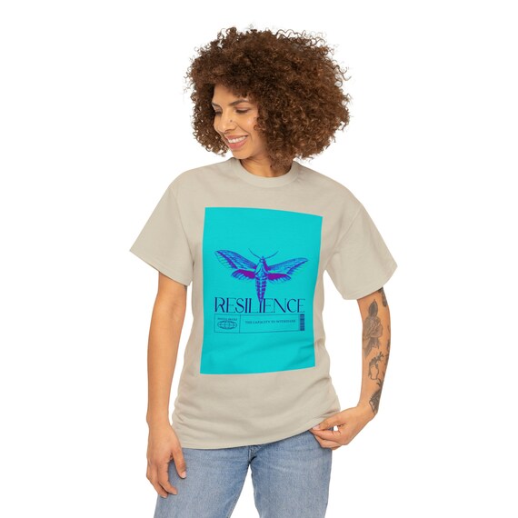 RESILIENCE, Summer Ready, Graphic Design, Neutral Heavy Cotton Tee