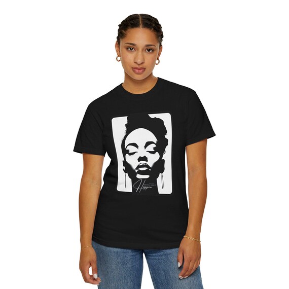 Comfortable Garment-Dyed Make It Happen Inspirational Black T-Shirt - Motivational Unisex Fashion