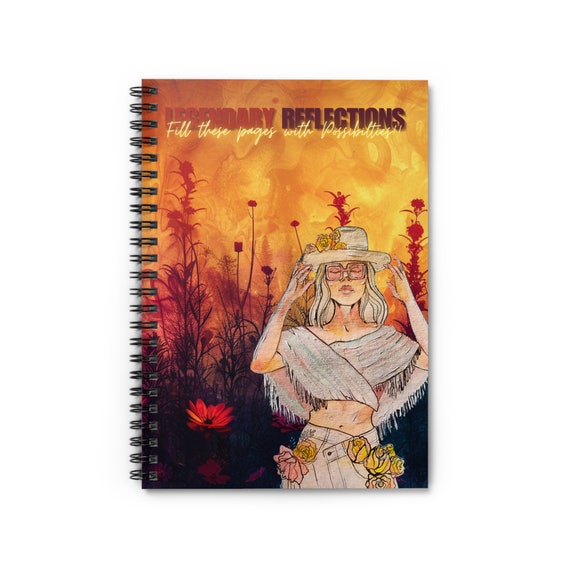 Legendary Reflections Inspirational Spiral Notebook - Ruled Line,  Motivational, HQW, Eco Friendly  Spiritual Reflections , Stationery Love