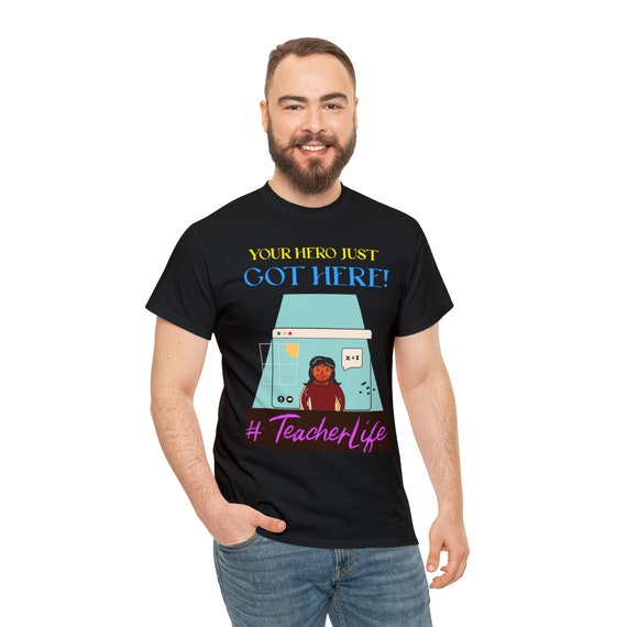 Teacher Life, Comfortable ,Versatile,  Premium quality,  Soft-touch,  Relaxed fit , Minimalist, Retro-inspired Unisex Heavy Cotton Tee