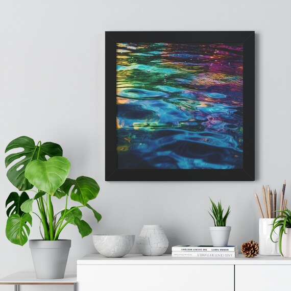 HyperWaterColor Print , Matte Finish , Contemporary Decorative Unique Vertical Poster