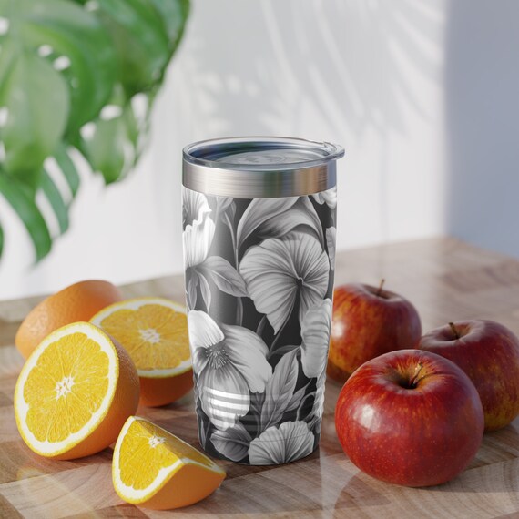 Botanical Elegance, Durable Drinkware,  Artistic Hydration , Stylish Beverage Container, Ringneck Tumbler, 20oz