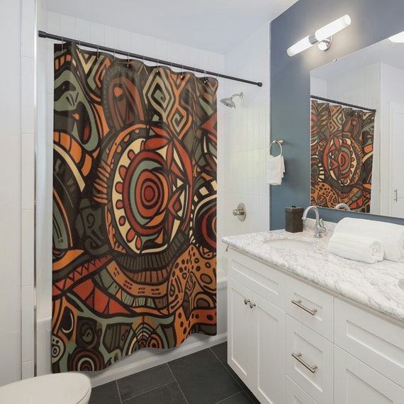 Designer, Luxury , Stylish Modern , Durable Waterproof , Unique Print , Decorative Bathroom,  Shower Curtain