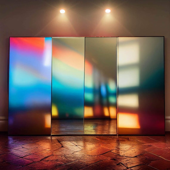 Prismatic Mirrors, Digital Download, Wall Art, Printable Wall Decor