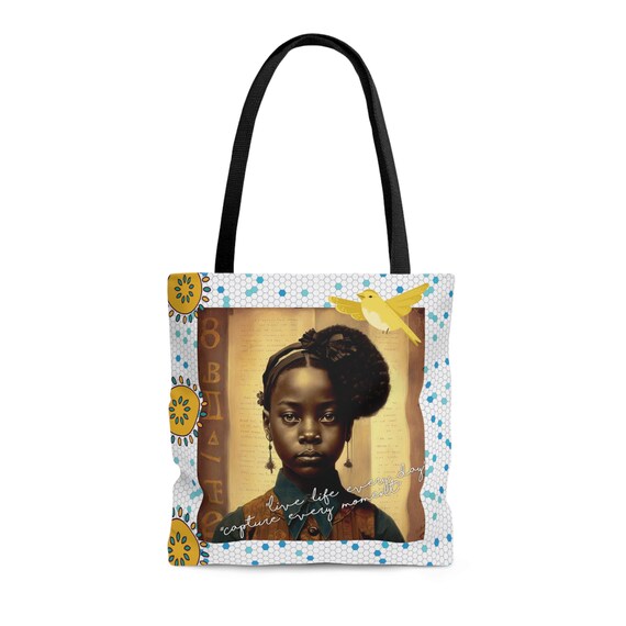 Seize the Day Everyday Fashionable Tote, Jazzy Statement Bag, Reusable Eco Friendly, Cute Canvas, Handmade Tote bag (AOP)