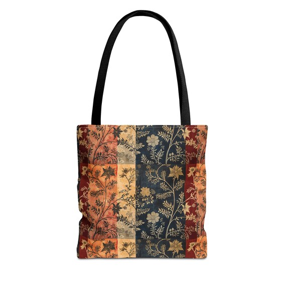 Multi Color Lotus Blooming Tote Bag (AOP) School Bag , Carry-All Shopping , Durable, Stylish, Versatile, Unique , Daily Use