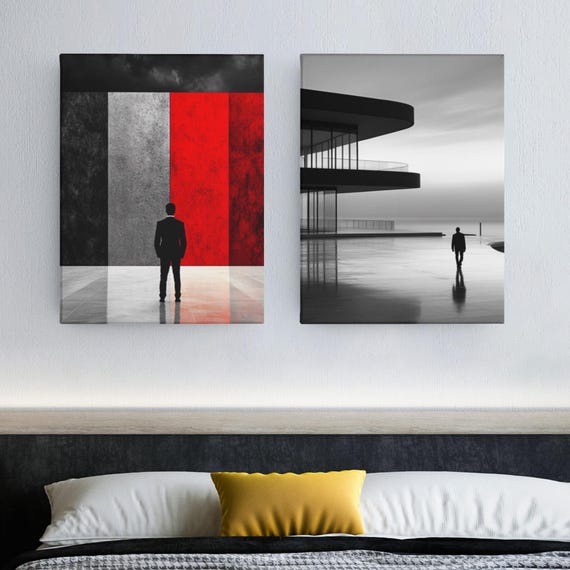Symplicity Minimalist Maximist Art Print – Bold and Refined Dual-Style Digital Artwork for Modern Decor, Gift Idea For Men, Unique