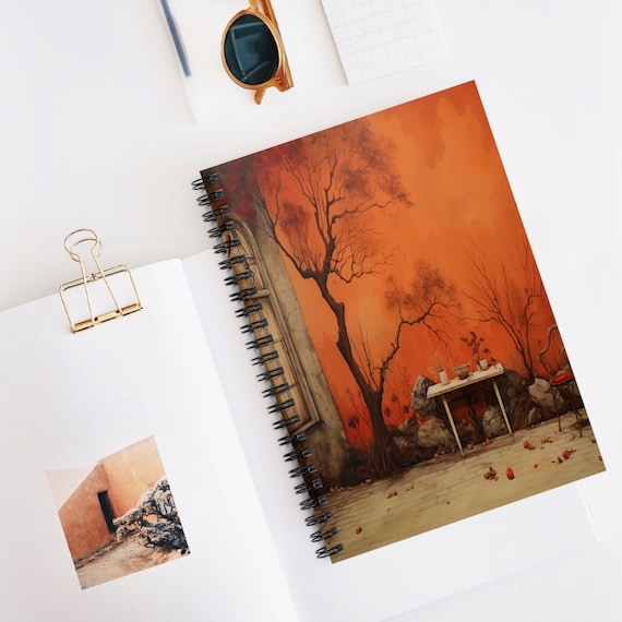 Writers Delight, Faux Painters Spiral Notebook, Ruled Line Spiral Journal, Artistic Sketchbook, Creative Companion Journal, Inspirational