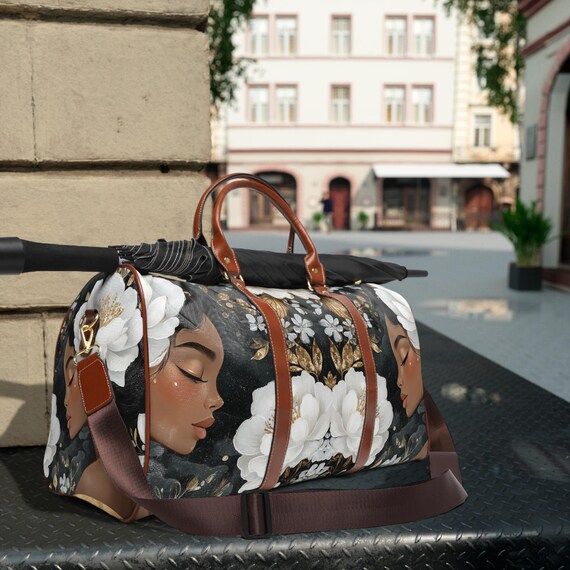 Storm of Colors Nomadic Asian with Exotic Plants -Modern Art Fusion on Waterproof Bag