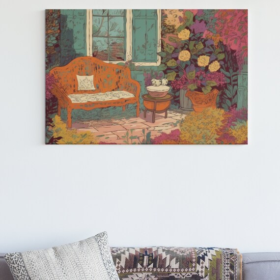 Inspired by Les Nabis, Custom Canvas Art , High-quality , Professional-grade Decor, Gallery Premium,  Stretched Wrap