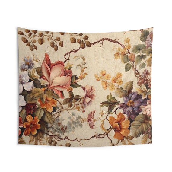 Nature-inspired wall art, Aesthetic, Personalized, Decorating Bliss, Colorful Blossom-themed Indoor Wall Tapestries
