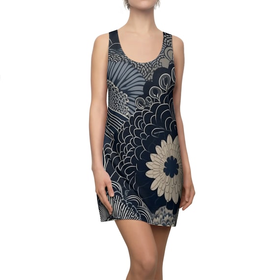 Tailored Fit Racerback , Fitted ,  Contemporary , Sleek Bodycon  Elegant , Comfortable Women's Cut & Sew Racerback Dress (AOP)