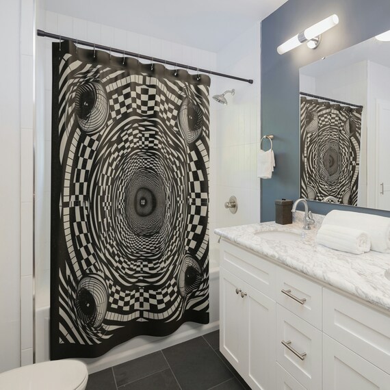 Vintage Waterproof, Designer, Customizable, Eco-friendly, Shower Curtains