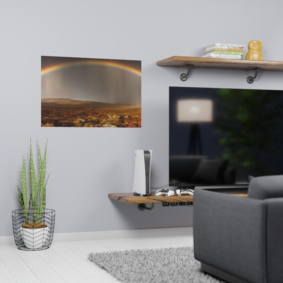 HD Supernumerary Rainbow Landscape ,  Vertical Poster , Framed Horizontal Print , Matte Finish , Contemporary Decorative  Unique Poster