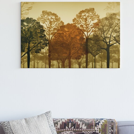 Ise Stencil Inspired Japanese Katagami, HDR Tree, Home Decor, Premium High-Quality , Professional Stretched ,  Canvas Gallery Wrap