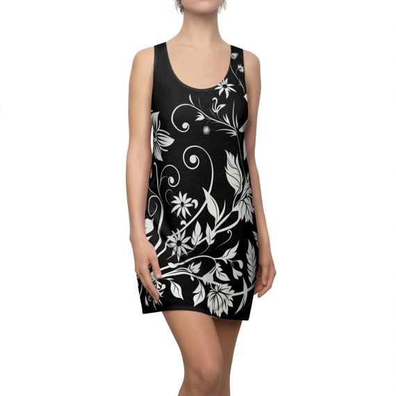 Tailored Fit Racerback , Fitted ,  Contemporary , Sleek Bodycon  Elegant , Comfortable Women's Cut & Sew Racerback Dress (AOP)