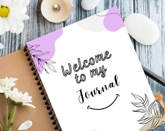Welcome to My Journal Editable Pdf| notebooks for women| journals for men|  prayer journals| dot journals| wellness journals| funny journals