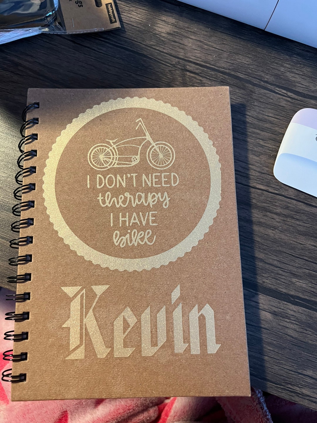 Personalised Bike Therapy A5 Notepad - Etsy Australia