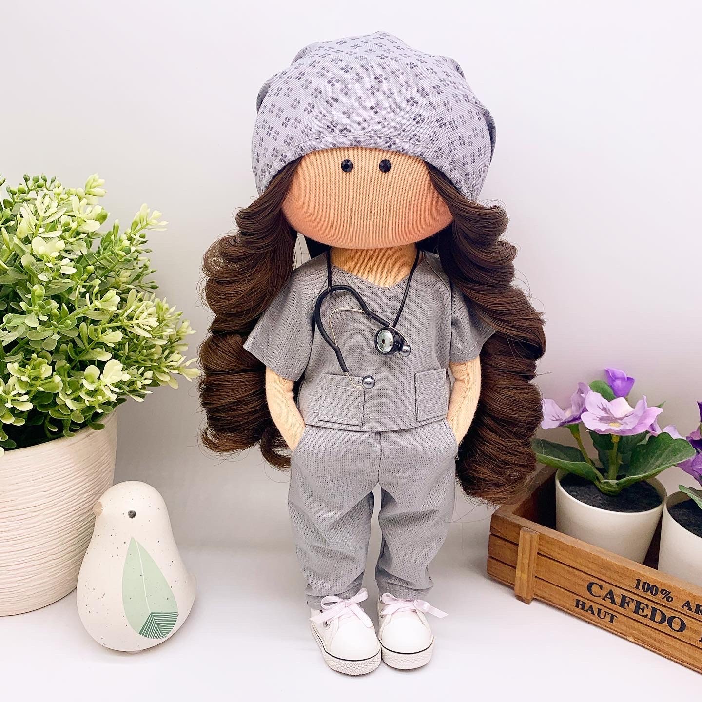 Doctor Doll Nurse Doll Custom Doll Rag Doll Handmade Doll - Etsy