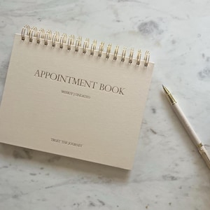 Appointment Book, Undated, Hardcover, Schedule appointments, Minimalist Organizational Tool