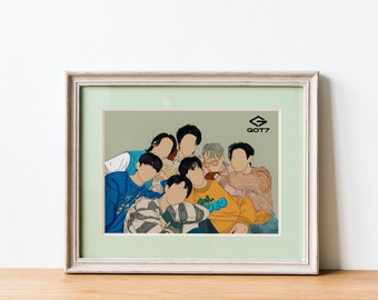 Grupo Got7, Descarga digital Got7, Póster Got7, Arte de pared Got7, Impresión de arte Got7, Mercancía Got7