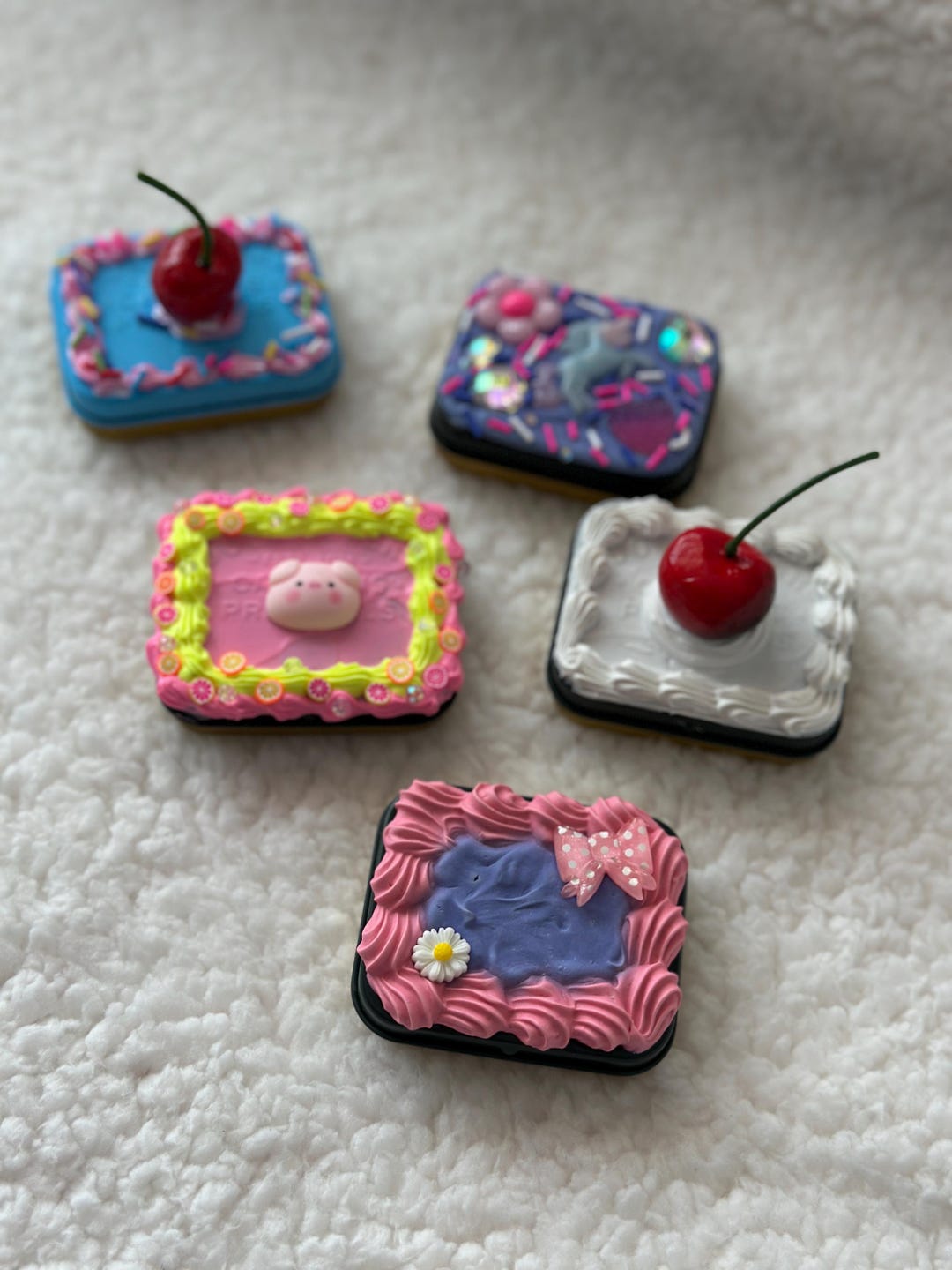 Whimsical Fake-icing Trinket Box | Upcycled Mini Tin | Handmade Décor ...