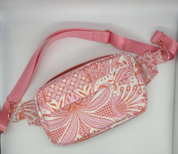 Handgemachte Dinosaurier Tasche Sling Bag Tula Pink Roar