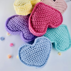 Conversation Heart Crochet Pattern - Stuffed Plush PDF Pattern Only