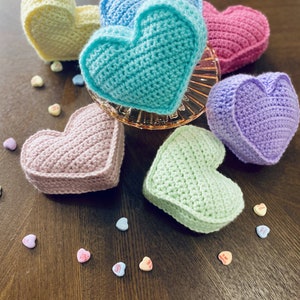 Conversation Heart Crochet Pattern Stuffed Plush PDF Pattern - Etsy