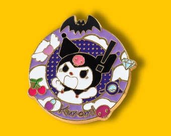 Kuromi Baku Lolita Enamel Pin