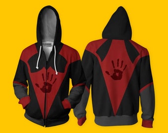 Skyrim Dark Brotherhood Gaming Zip Up Costume Hoodie Elder Scrolls Gamer Gift