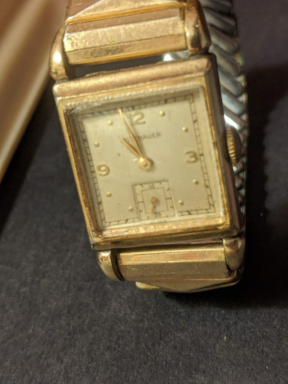 Antique 10k Gold trim Wittnauer Watch in Antique … - image 6