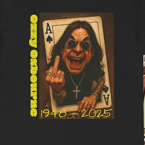 Ozzy Osbourne Graphic Tee : Unisex-Shirt aus schwerer Baumwolle, Rockmusik