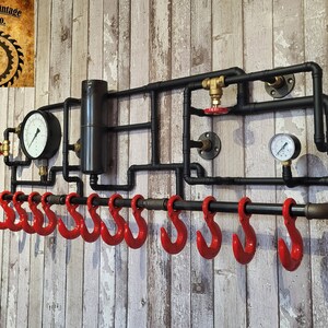 Retro Gear-inspired Coat Rack - Steampunk Style Wall Organizer - Etsy