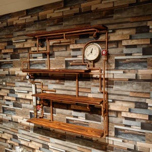 The Sweeny Steampunk Shelving Unit Industrial home decor