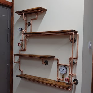 The Otto Steampunk Shelving Unit