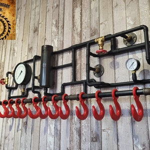 Retro Gear-inspired Coat Rack - Steampunk Style Wall Organizer - Etsy