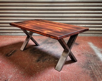 Steampunk coffee Table - Retro Industrial art