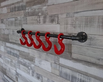 Retro Industrial Rustic Coat Hooks - steampunk wall art- clothes hanger
