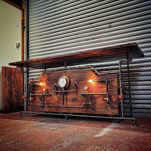 Unique Steampunk Inspired Display Art - The Dixon Industrial Table
