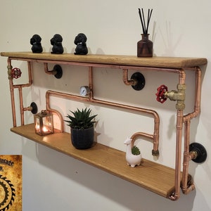 The Hamish Steampunk Shelving Unit