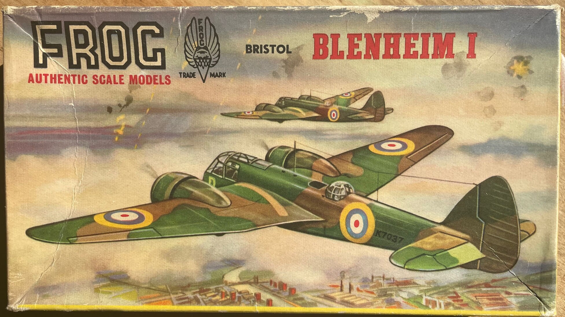 Frog 1/79-scale Bristol Blenheim Mk.I WW2 RAF RCAF Bomber Fighter Nightfighter Kit# 395p Coastal Command Finland Greece Portugal Seac