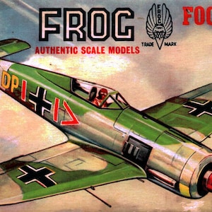 Frog 1/72-scale Focke-Wulf Fw190 WW2 German Luftwaffe JG Fighter Kit# 393p (1959)