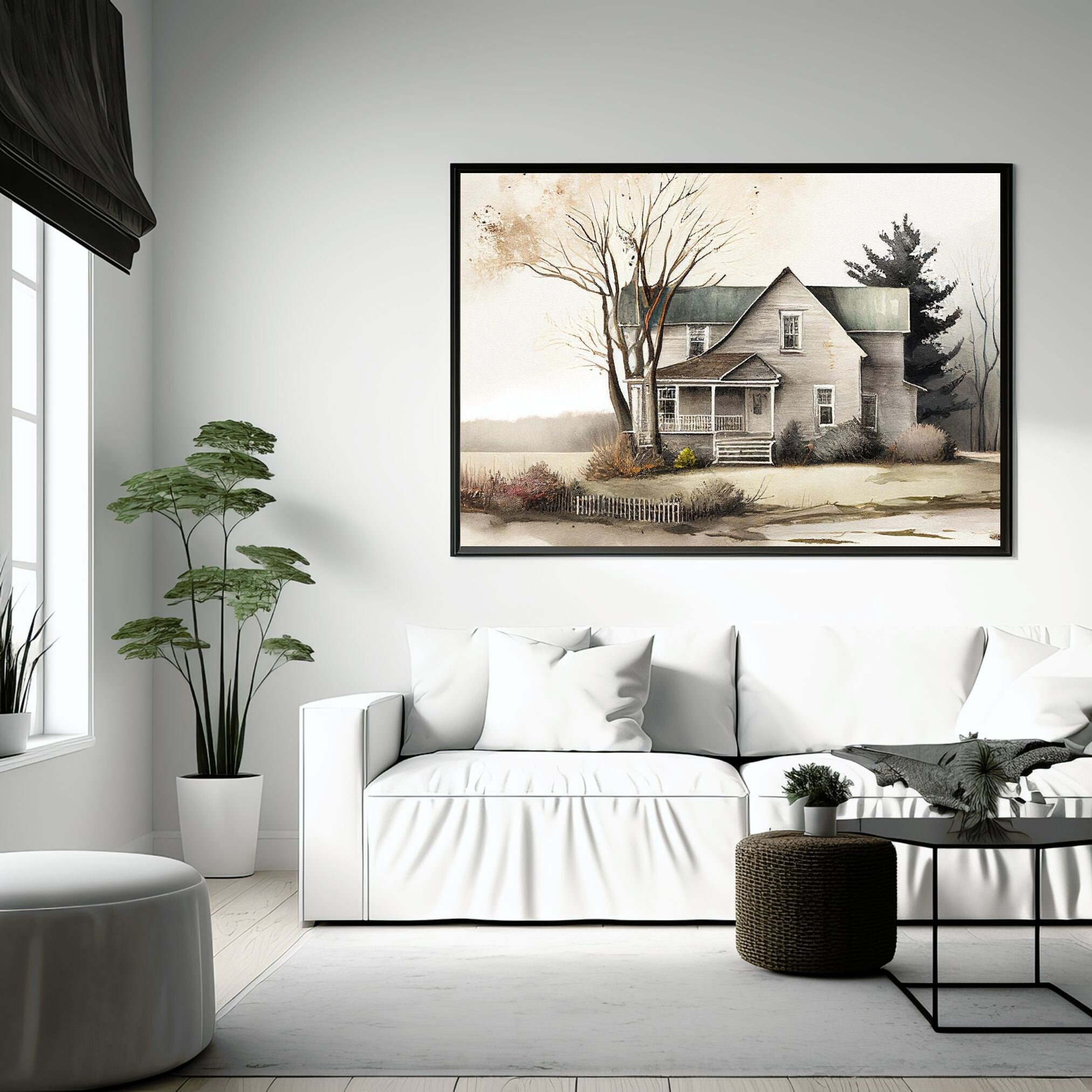 Vintage Farmhouse PRINTABLE Art Vintage Scenery Landscape Art Prints ...
